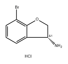 (R)-7-Bromo-2,3-dihydrobenzofuran-3-amine hydrochloride Struktur