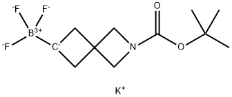Potassium (2-(tert-butoxycarbonyl)-2-azaspiro[3.3]heptan-6-yl)trifluoroborate Struktur