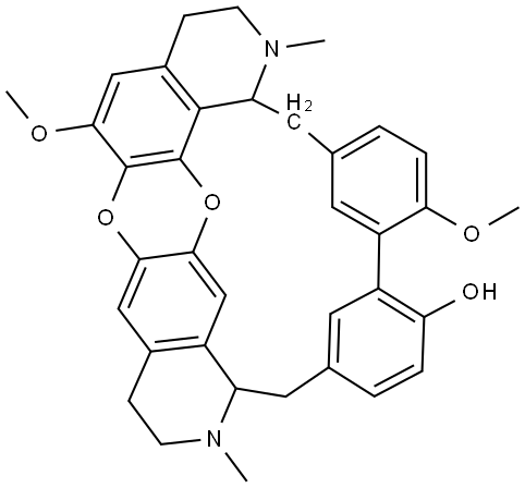 Tiliacorine Struktur