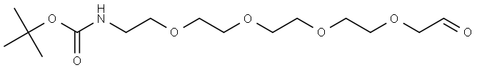 BocHN-PEG4-CH2CHO Struktur
