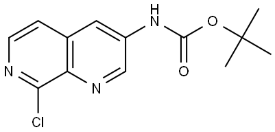 (8-氯-1,7-萘啶-3-基)氨基甲酸叔丁酯, 2708286-96-6, 結(jié)構(gòu)式