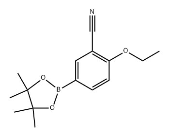 2-ethoxy-5-(4,4,5,5-tetramethyl-1,3,2-dioxaborolan-2-yl)benzonitrile Struktur