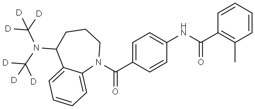 Mozavaptan-d6 Struktur