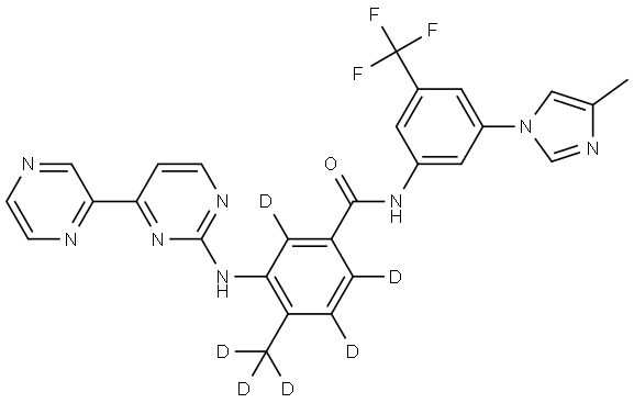 Radotinib-d6 Struktur