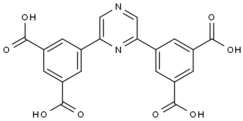 5,5'-(Pyrazine-2,6-diyl)diisophthalic acid Struktur