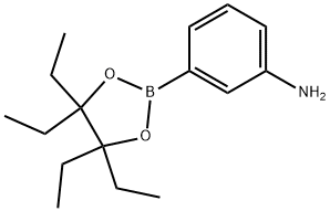 苯胺,3-(4,4,5,5-四乙基-1,3,2-二氧硼雜硼烷-2-基)-, 2769970-41-2, 結(jié)構(gòu)式