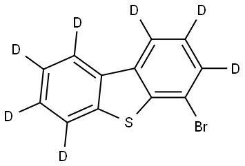 Dibenzothiophene-1,2,3,4,7,8,9-d7, 6-bromo- Struktur