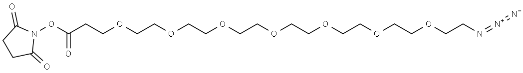 Azido-PEG7-NHS ester Struktur