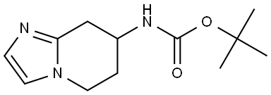 tert-Butyl (5,6,7,8-tetrahydroimidazo[1,2-a]pyridin-7-yl)carbamate Struktur