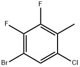 1-Bromo-5-chloro-2,3-difluoro-4-methylbenzene Struktur