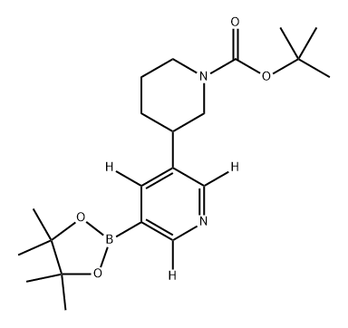 tert-butyl 3-(5-(4,4,5,5-tetramethyl-1,3,2-dioxaborolan-2-yl)pyridin-3-yl-2,4,6-d3)piperidine-1-carboxylate|