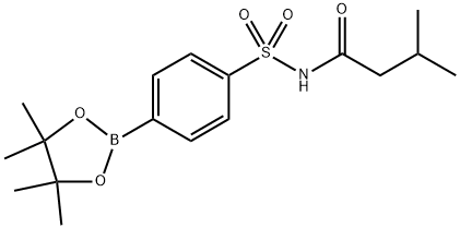 Butanamide, 3-methyl-N-[[4-(4,4,5,5-tetramethyl-1,3,2-dioxaborolan-2-yl)phenyl]sulfonyl]- Struktur