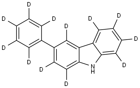 3-(phenyl d5)-9H-carbazole 1,2,4,5,6,7,8-d7 Struktur