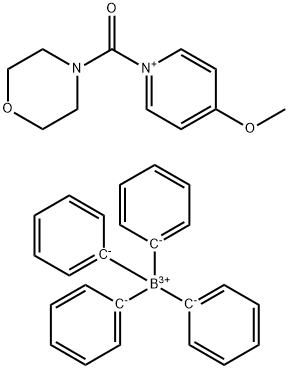 Pyridinium, 4-methoxy-1-(4-morpholinylcarbonyl)-, tetraphenylborate(1-) (9CI) Struktur