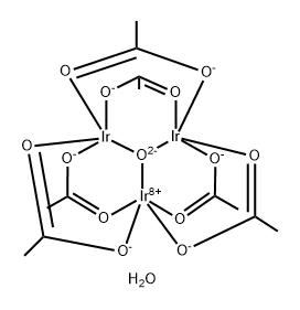 IRIDIUM(II III) MU-OXOACETATE TRIHYDRATE Struktur
