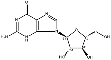 2-AMINO-9-Α-D-ARABINOFURANOSYL-1,9-DIHYDRO-6H-PURIN-6-ONE 結(jié)構(gòu)式