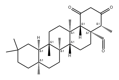 1,3-Dioxofriedelan-24-al Structure