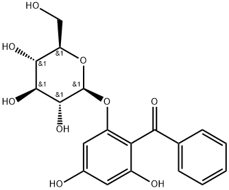 Methanone, [2-(β-D-glucopyranosyloxy)-4,6-dihydroxyphenyl]phenyl- Struktur