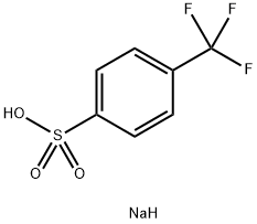 Benzenesulfonic acid, 4-(trifluoromethyl)-, sodium salt (1:1) Struktur