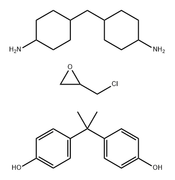 4,4'-Isopropylidenediphenol, oligomeric reaction products with 1-chloro-2,3-epoxypropane, reaction products with 4,4'-methylenebis(cyclohexylamine) Struktur