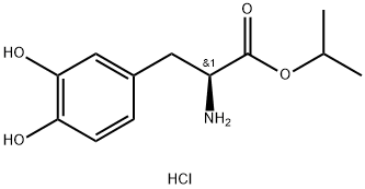 3-hydroxy- L-Tyrosine 1-methylethyl ester, hydrochloride (1:1) Struktur