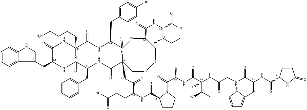 (Pyr1)-Urotensin II Struktur
