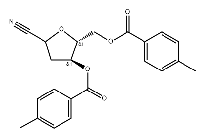 (2xi)-2,5-Anhydro-3-deoxy-D-erythro-hexononitrile 4,6-bis(4-methylbenzoate) Struktur