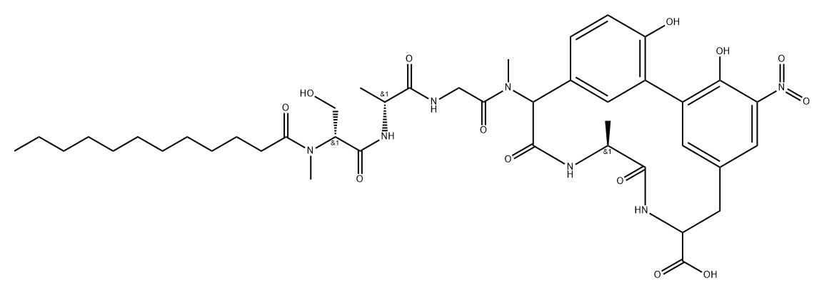 Arylomycin B3 Struktur