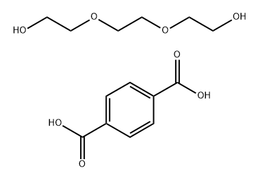 1,4-Benzenedicarboxylic acid, polymer with 2,2'-[1,2-ethanediylbis(oxy)]bis[ethanol] Struktur
