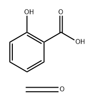 2-hydroxybenzoate sodium polymer with formaldehyde Struktur