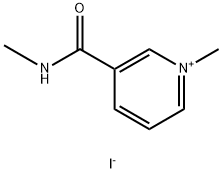Pyridinium, 1-methyl-3-[(methylamino)carbonyl]-, iodide (1:1) Struktur