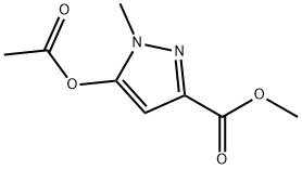 Methyl 5-(acetyloxy)-1-methyl-1H-pyrazole-3-carboxylate Structure