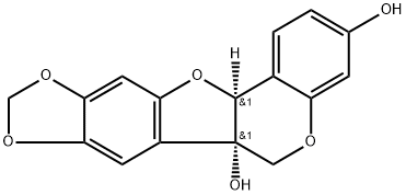 (-)-6a-Hydroxymaackiain Struktur