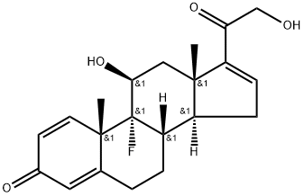 Desoximetasone Impurity A Struktur