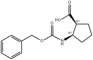 順-2-(芐氧羰基氨基)環(huán)戊烷羧酸, 61935-49-7, 結(jié)構(gòu)式