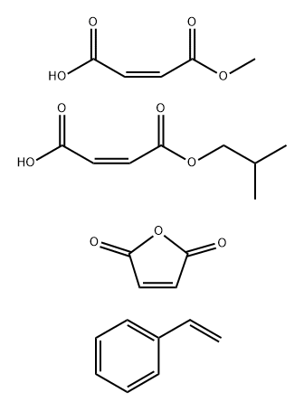 POLY(STYRENE-CO-MALEIC ACID), PARTIAL ISOBUTYL/METHYL MIXED ESTER|2-順丁烯二酸單甲酯與苯乙烯-2,5-呋喃二酮和羥基2-順丁烯二酸-2-甲基丙基單酯的聚合物