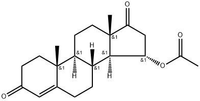 (15α)-3,17-Dioxoandrost-4-en-15-yl acetate Struktur