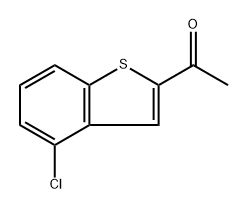1-(4-chloro-1-benzothiophen-2-yl)ethan-1-one Struktur