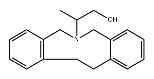 5,7,12,13-Tetrahydro-α-methyl-6H-dibenz[c,g]azonine-6-ethanol Struktur