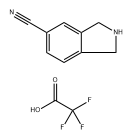 Isoindoline-5-carbonitrile 2,2,2-trifluoroacetate Struktur