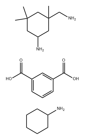 isophoronediamine/cyclohexylamine/isophthalic acid polymer Struktur