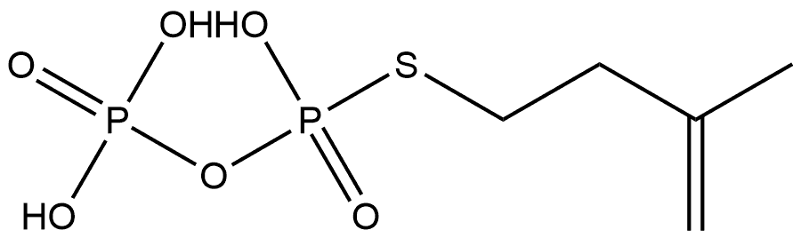 Isopentyl S-Thiolodiphosphate (tris-aMMoniuM salt) Struktur