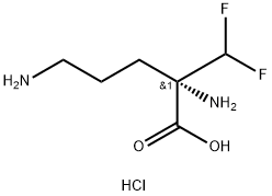 L-Eflornithine monohydrochloride Struktur