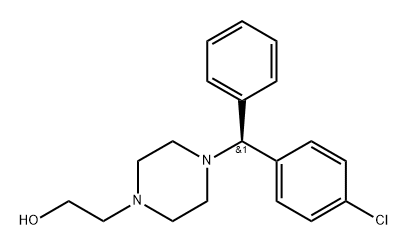 (S)-2-{4-[(4-chlorophenyl)(phenyl)-methyl] piperazin-1-yl}ethanol Struktur