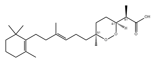 α,6-Dimethyl-6-[4-methyl-6-(2,6,6-trimethyl-1-cyclohexen-1-yl)-3-hexenyl]-1,2-dioxane-3-acetic acid|