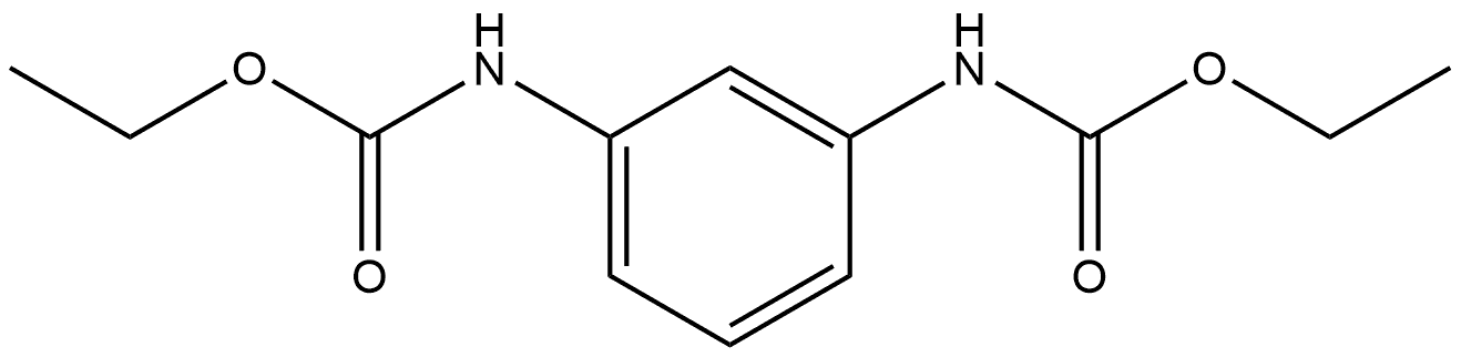 Carbamic acid, N,N'-1,3-phenylenebis-, C,C'-diethyl ester Struktur