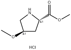 (4R)-4-Methoxy-L-proline methyl ester HCl Struktur