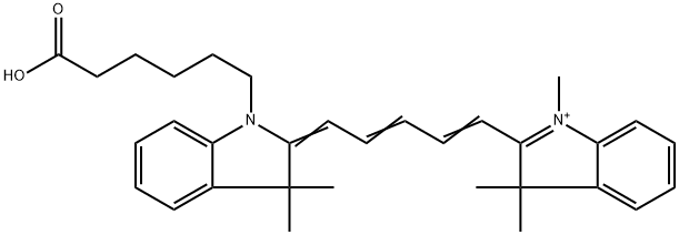 Cyanine5 carboxylic acid Struktur