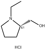 2-Pyrrolidinemethanol, 1-ethyl-, hydrochloride, (S)- (9CI) Struktur