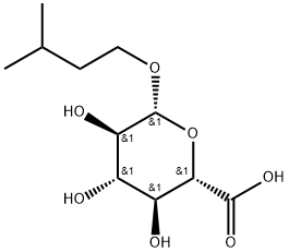 Isopentyl β-D-glucuronide Struktur